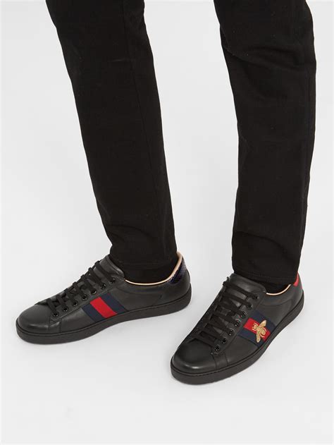 mens gucci ace sneakers sale|Gucci ace sneakers men outfit.